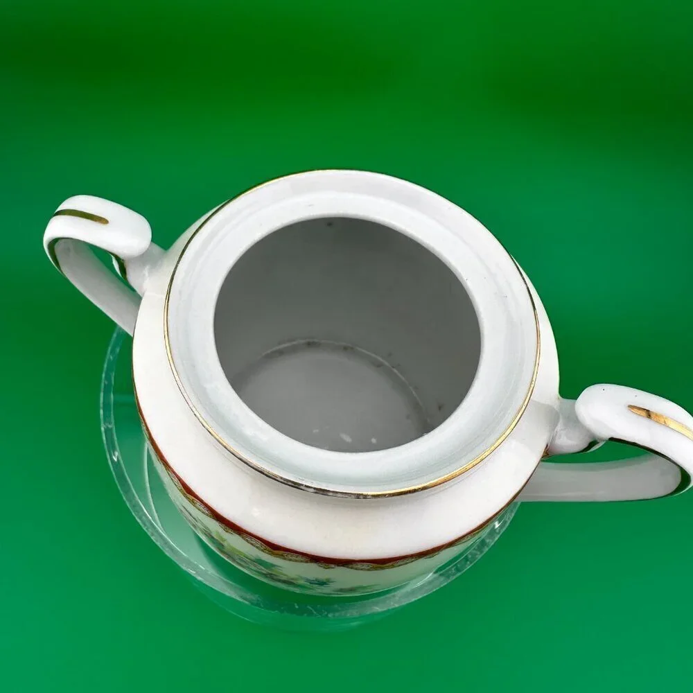 VINTAGE DIAMOND CHINA MADE IN JAPAN SUGAR BOWL